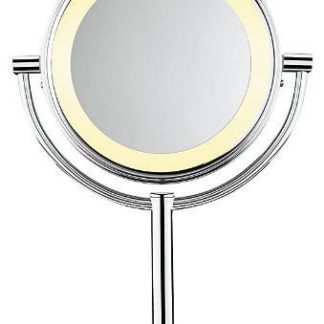 Conair Double Sided Battery Operated Lighted Makeup Mirror Polished Chrome Finish