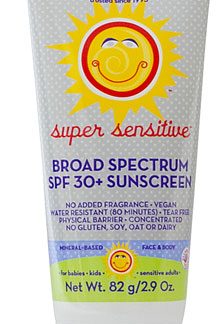 California Baby Super Sensitive SPF 30+ Sunscreen No Fragrance    2.9 fl oz(82gm)