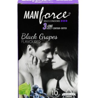 MANFORCE WILD BLACK GRAPES CONDOM_10 condom _Mankind Pharma