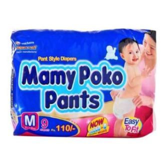 MAMY POKO PANTS DIAPER (MEDIUM) 9 diapers  Unicharm India