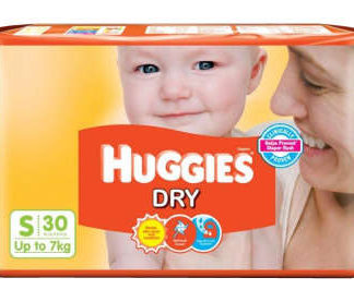 HUGGIES DRY DIAPER (SMALL) 30 diapers  Hindustan Unilever Ltd