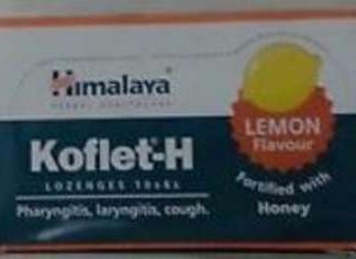 KOFLET H (LEMON) LOZENGES 6 lozengess  Himalaya Drug