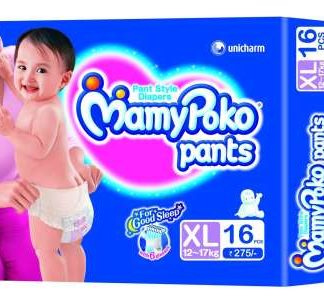 MAMY POKO PANTS DIAPER (XL) 16 diapers  Unicharm India
