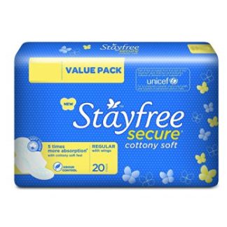 Stayfree Secure Cottony Wings (20 Pads)