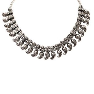 Panash German Silver Choker Necklace for Women and Girls