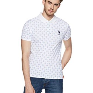 US Polo Association Mens Printed Regular Fit Polo