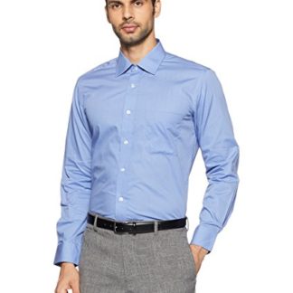 Arrow Mens Solid Regular Fit Cotton Formal Shirt