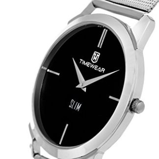 TIMEWEAR Slim Series Analog Black Dial Men's Watch