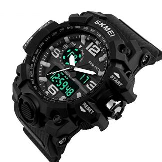 SKMEI Analogue-Digital Black Dial Men's Watch -SKM-1283-Brown