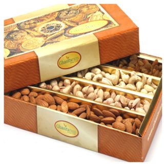 Ghasitaram Gifts Regular Mixed Nuts Gift Box Mothers Day-Ghasitaram's Dryfruit Box 200 gms 200 gm