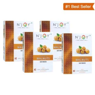 Njoy Light Broken Walnuts (Akhrot) Giri 250 gm each (Pack of 4)