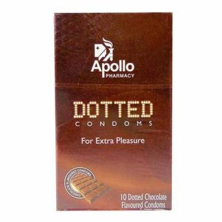 Apollo Pharmacy Dotted Condoms Chocolate Flavour