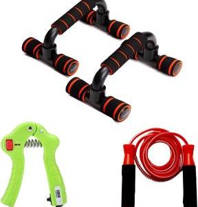 Credence Fitness Kit Push Up Bars, Skipping Rope & Water Sipper