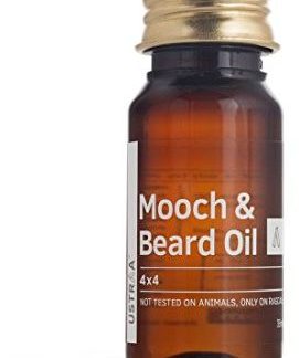 Ustraa Mooch and Beard Oil 4x4 for men - 35 ml