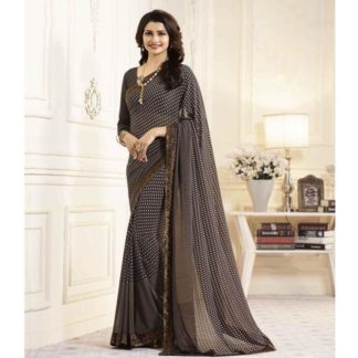 Gazal Fashions Multicoloured Chiffon Saree