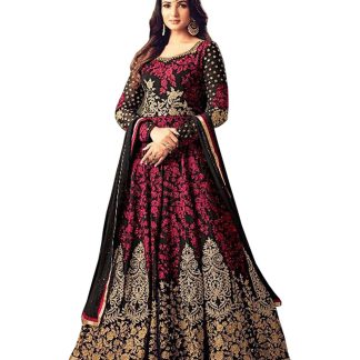 Zofey Red Georgette Anarkali Semi-Stitched Suit