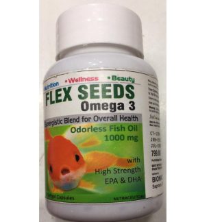 FLEX SEEDS OMEGA 3 SYNERGISTIC BLEND FOR OVELALL HEALTH ODORLESS FISH OIL 1000MG