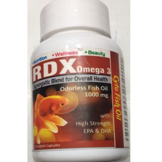RDX OMEGA 3 SYNERGISTIC BLEND FOR OVELALL HEALTH ODORLESS FISH OIL 1000MG
