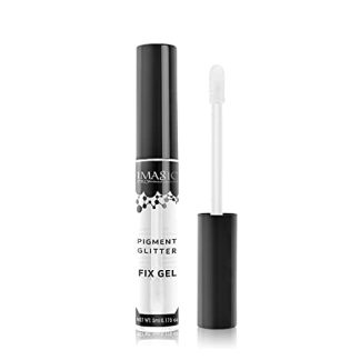 IMAGIC cosmetics FIX GEL Eye Glitter Glue 5ml, for eyeshadow pigment or glitter powder fix gel, Two Way Gel, (Pack of 1)