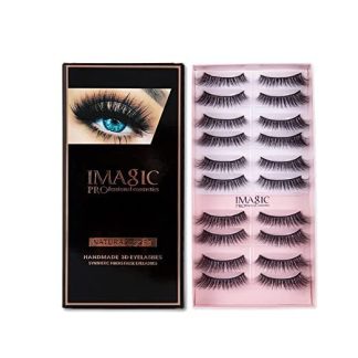 IMagic Handmade 3D Eyelashes NATURAL PAIR OF(Pack of 10)