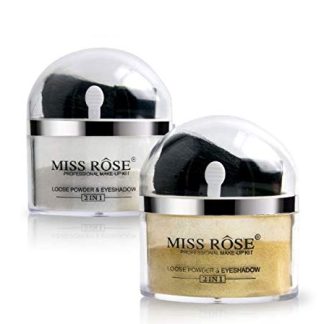 Miss rose Professional Make-Up Kit Loose Powder & Eyeshadow, silver gold, 40 g