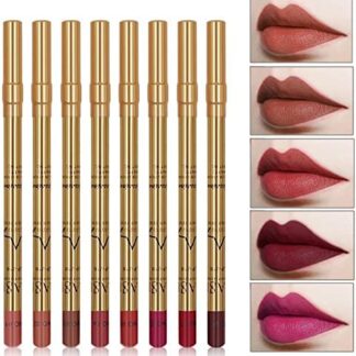 COSLUXE IMAGIC Imagic Professional cosmetic 8 Colors 8g Waterproof Smooth and Long Lasting Golden Silky Lip Liner Pencil Set