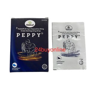 Tadalafil 20mg + Dapoxetine 20 mg orally strips