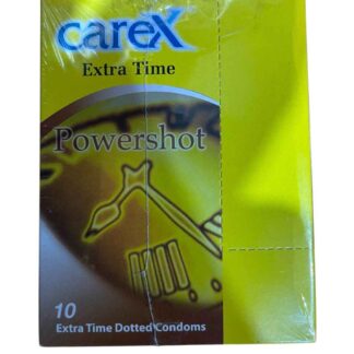 Carex Extra Time Power Shot Extra Dotted Condom