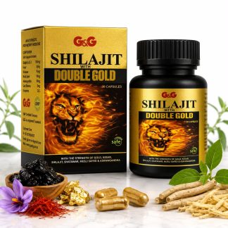 Shilajit Double Gold Capsule with kesar 30 capsules pack