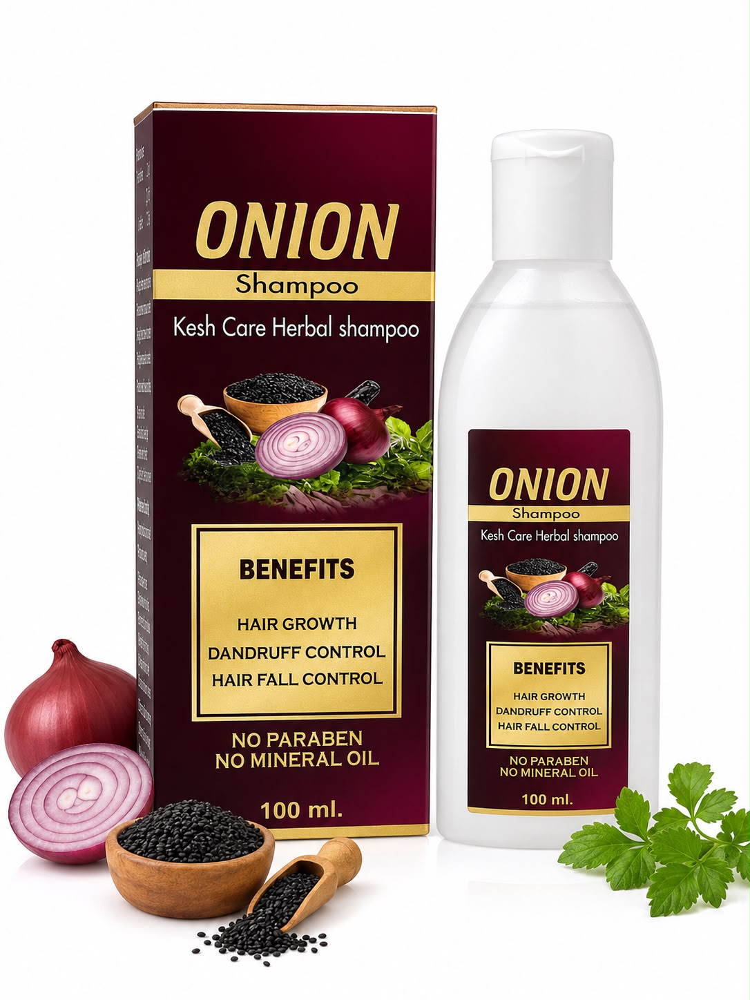 Onion Shampoo 100 ml ! Repairs Dry & Damaged Hair/Goodness of Onion| Mild Daily Shampoo|