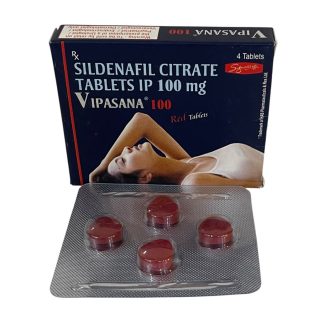 Vipasana 100 mg Sildenafil Red Tablet